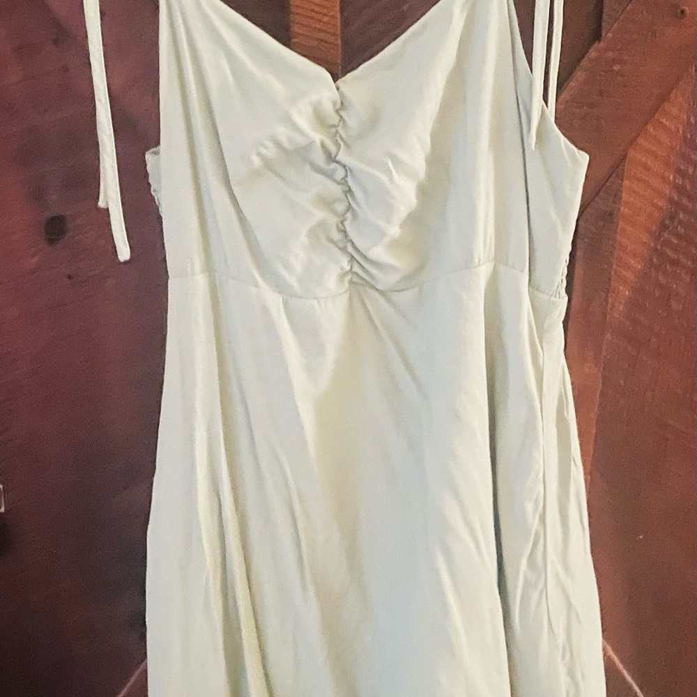 Mittoshop Sage Green Midi Dress